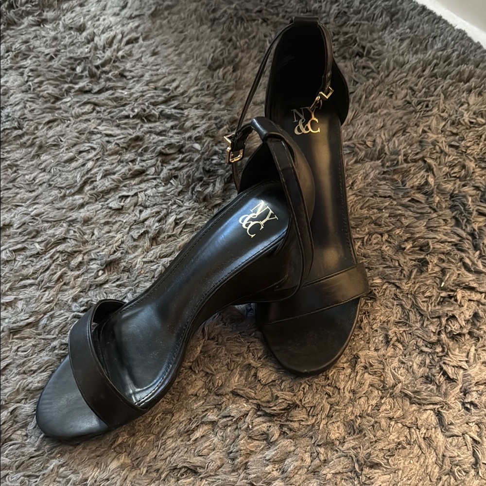 New York & Company Black Heels Elegant Design